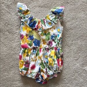Floral Ruffle Romper